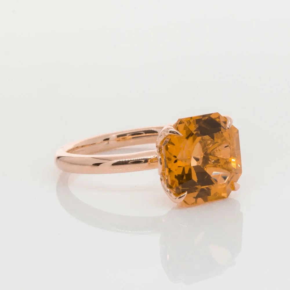 18ct Rose Gold Citrine Octavia Ring