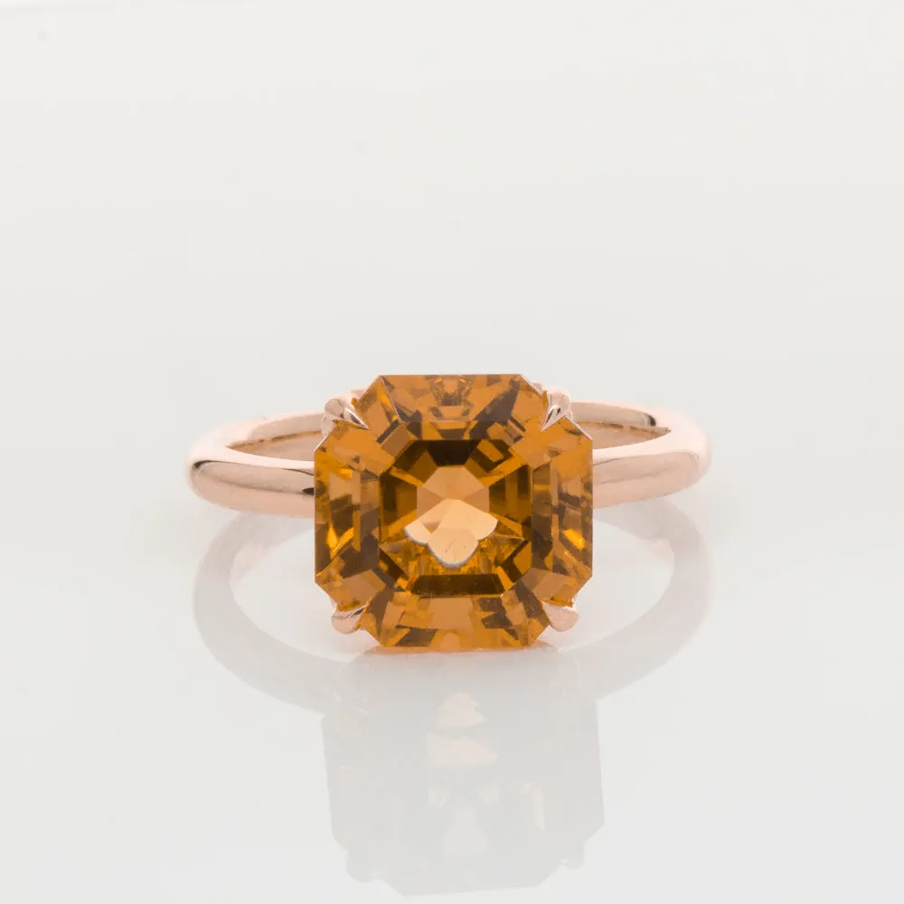 18ct Rose Gold Citrine Octavia Ring