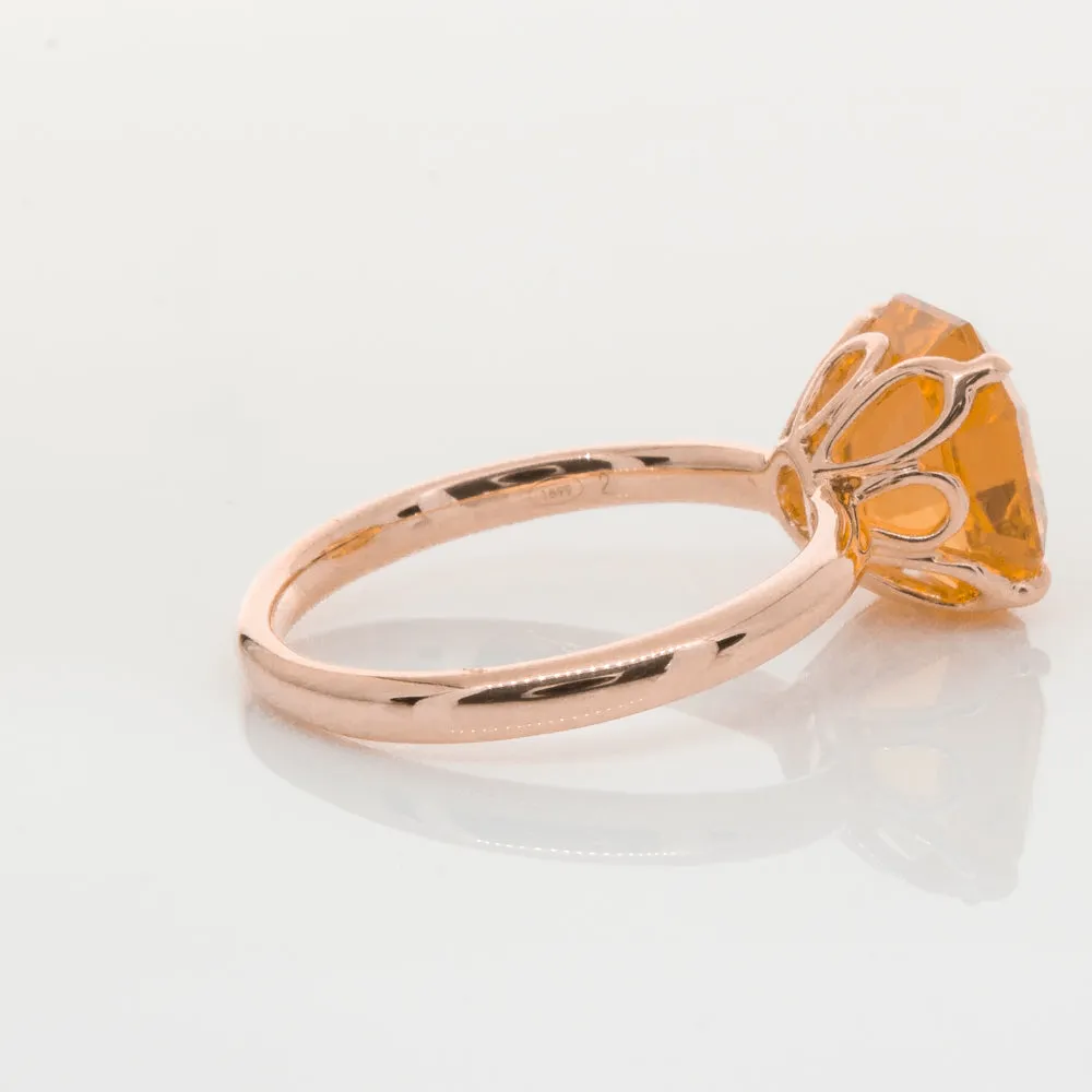 18ct Rose Gold Citrine Octavia Ring