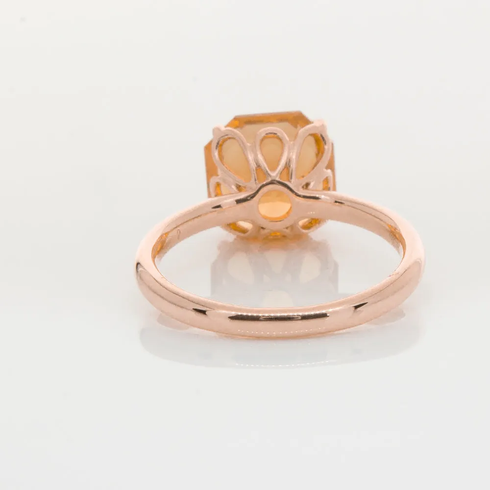 18ct Rose Gold Citrine Octavia Ring