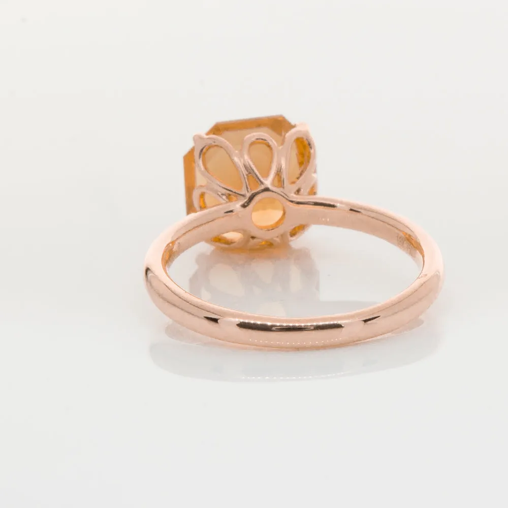 18ct Rose Gold Citrine Octavia Ring