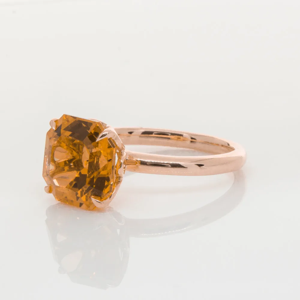 18ct Rose Gold Citrine Octavia Ring