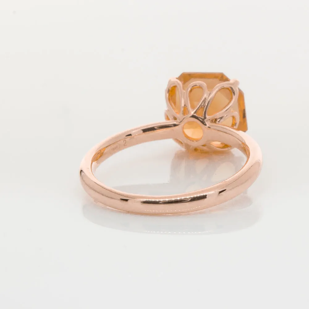 18ct Rose Gold Citrine Octavia Ring