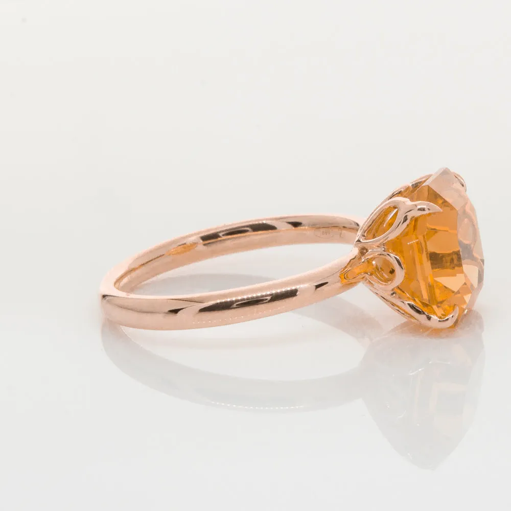 18ct Rose Gold Citrine Octavia Ring