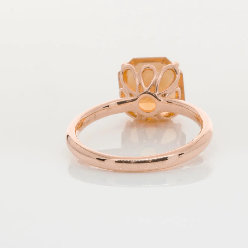 18ct Rose Gold Citrine Octavia Ring