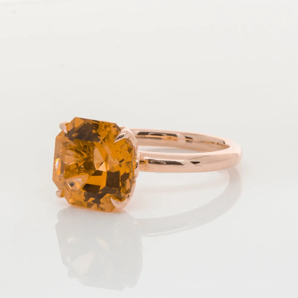 18ct Rose Gold Citrine Octavia Ring