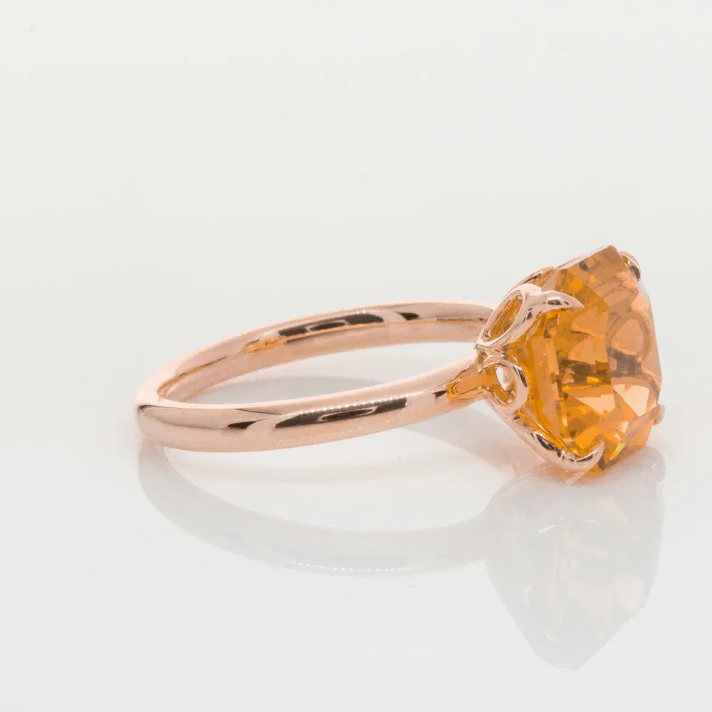 18ct Rose Gold Citrine Octavia Ring