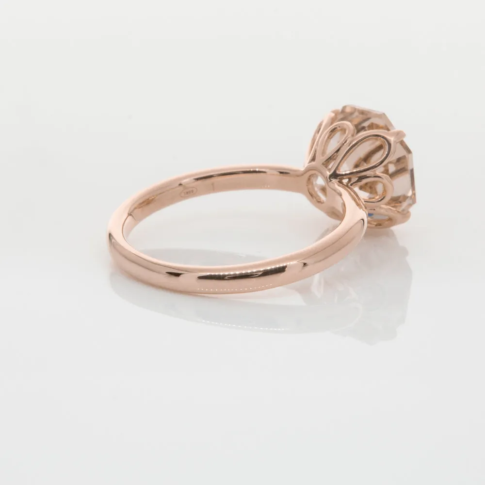 18ct Rose Gold Morganite Octavia Ring