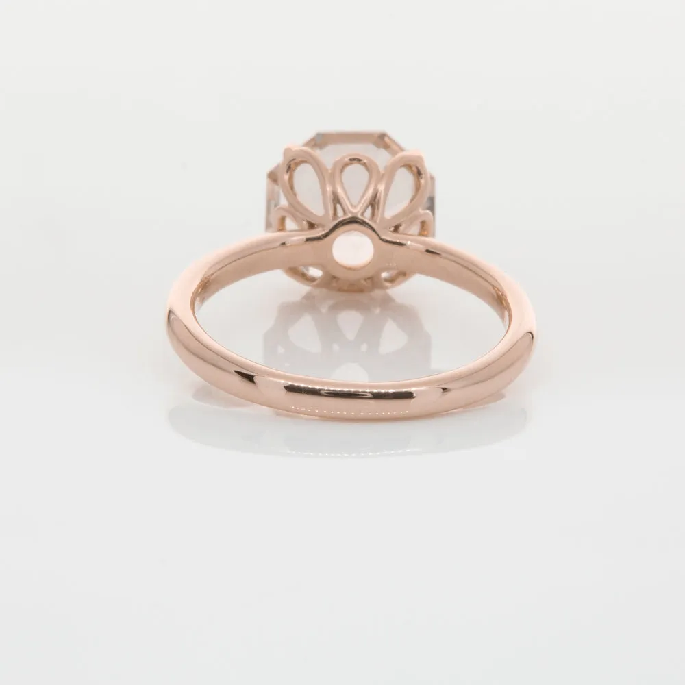 18ct Rose Gold Morganite Octavia Ring