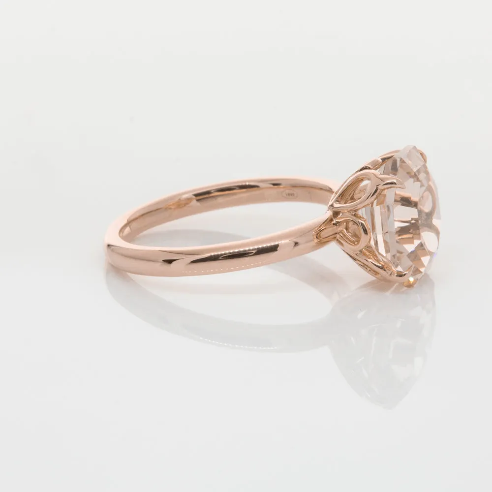 18ct Rose Gold Morganite Octavia Ring