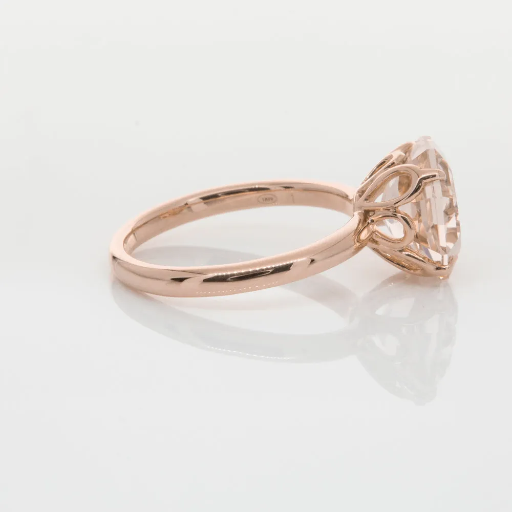 18ct Rose Gold Morganite Octavia Ring