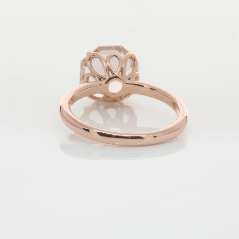 18ct Rose Gold Morganite Octavia Ring