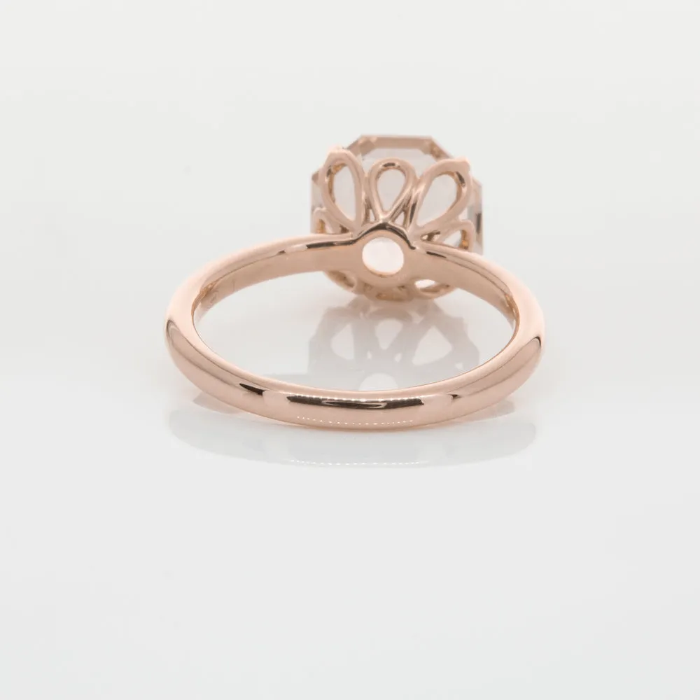 18ct Rose Gold Morganite Octavia Ring