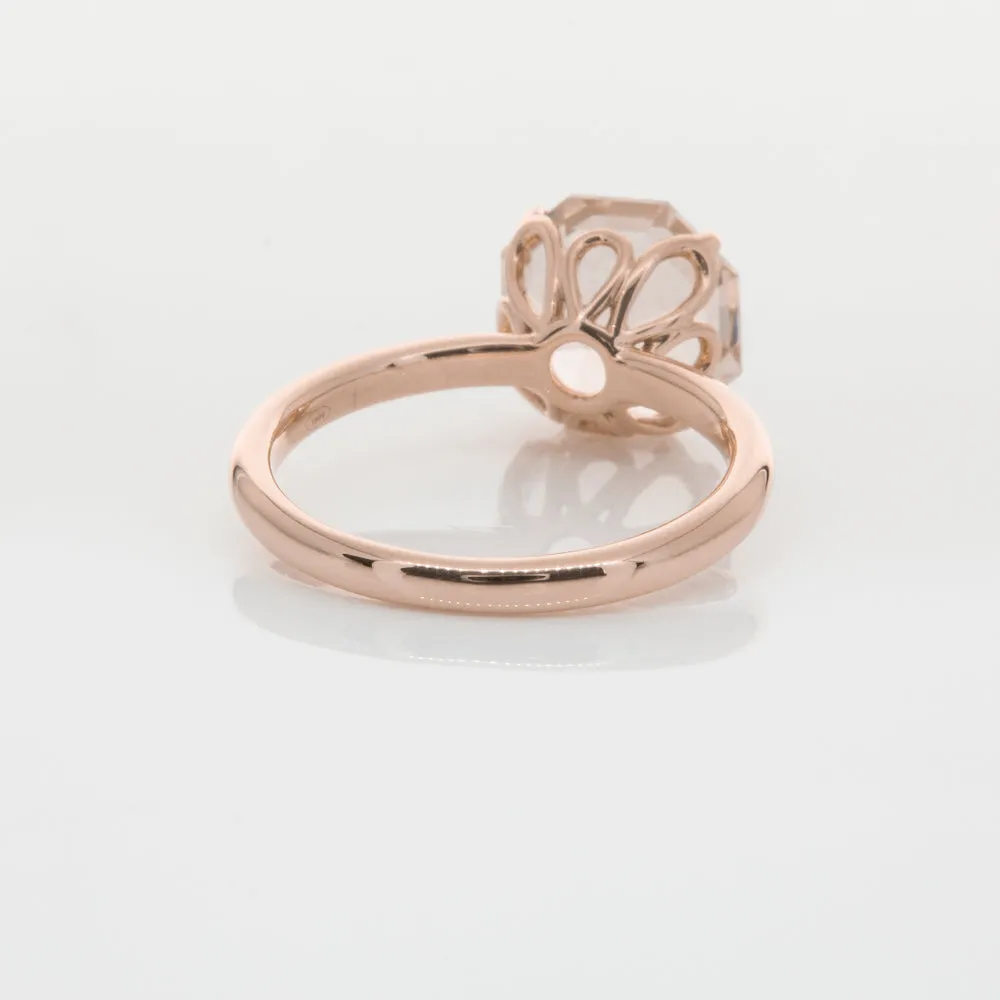 18ct Rose Gold Morganite Octavia Ring