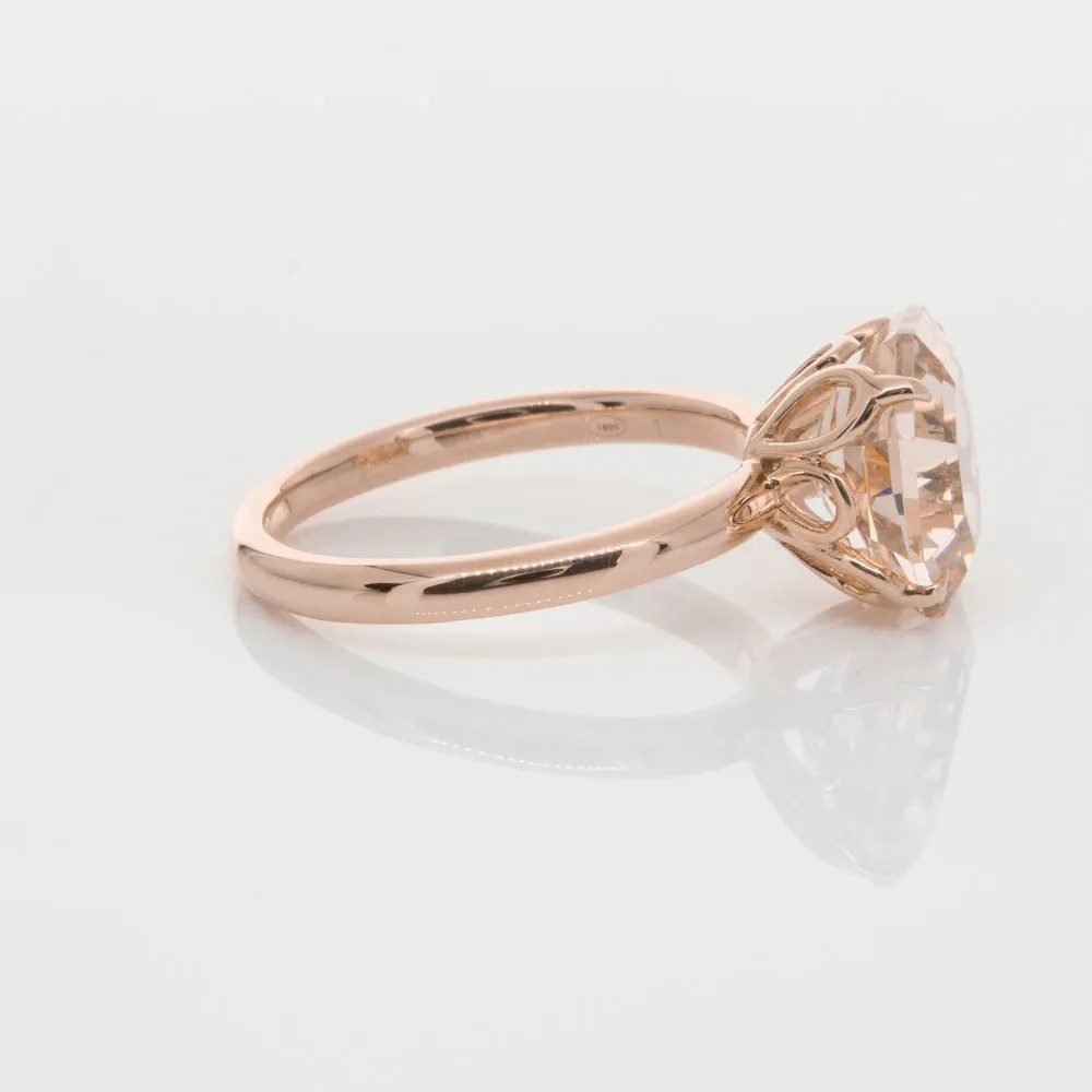 18ct Rose Gold Morganite Octavia Ring