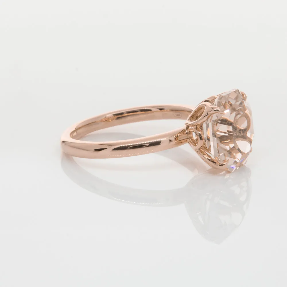 18ct Rose Gold Morganite Octavia Ring