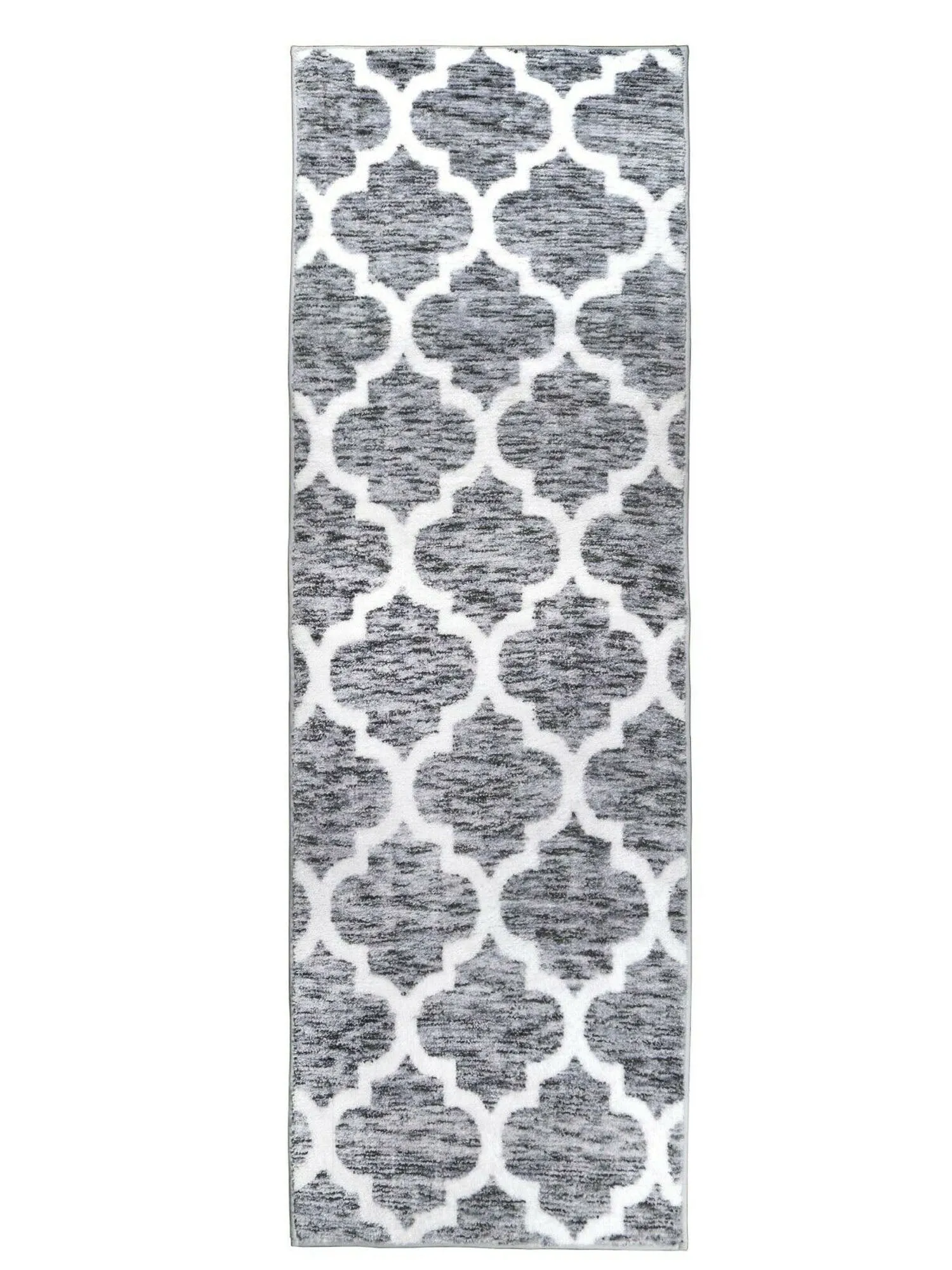 568-7287, Artistry Collection Trellis-Grey Microfiber Rug