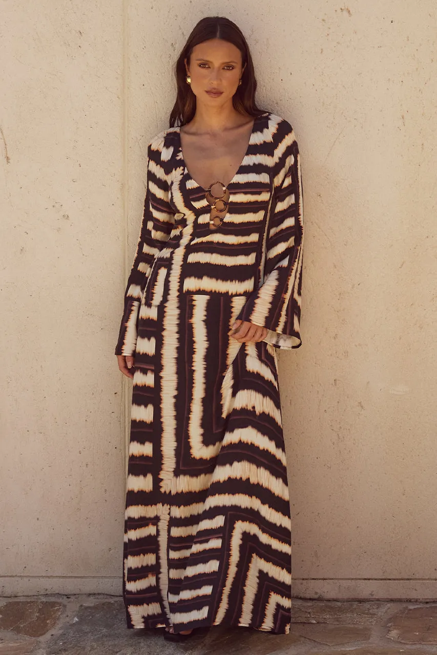 Azura Maxi Dress - Noria Print