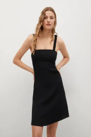 Black Cut-Out Back Dress