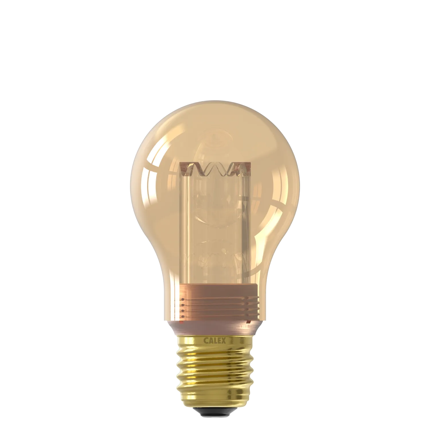 Calex Crown Series Filament LED Lamp - E27 - A60 - Gold - 3.5W - Dimmable