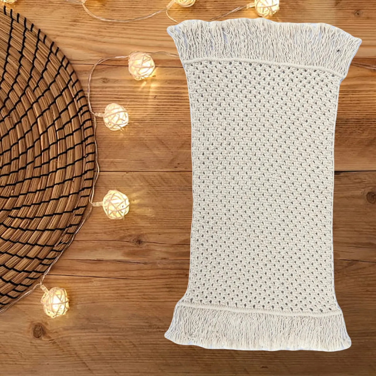 ecofynd Macrame Cotton Table Placemats