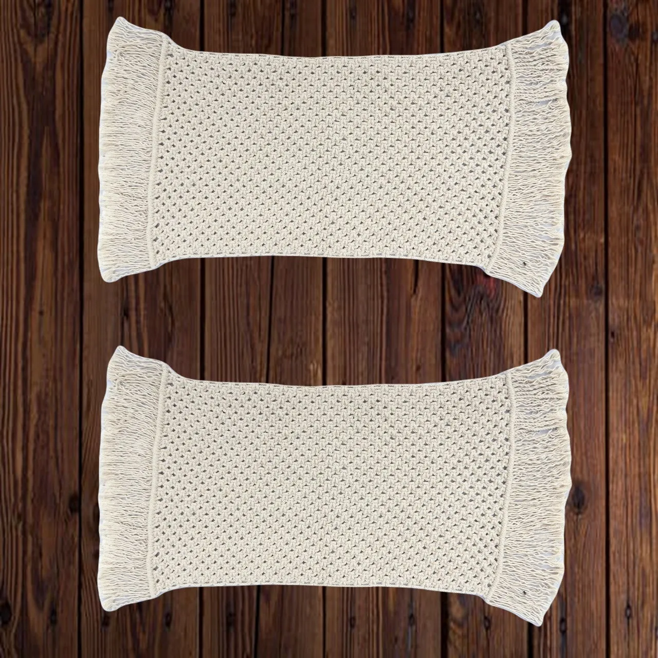 ecofynd Macrame Cotton Table Placemats