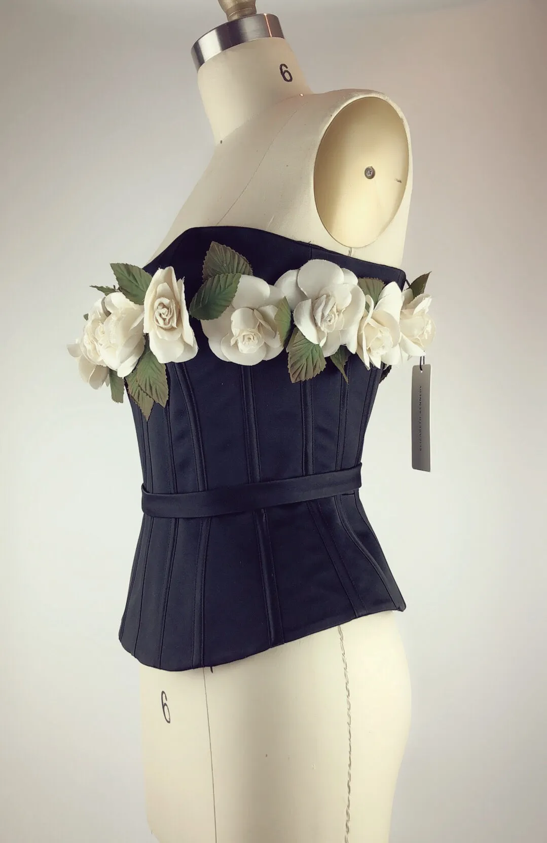 Elizabeth Kennedy Corset Top With Flowers