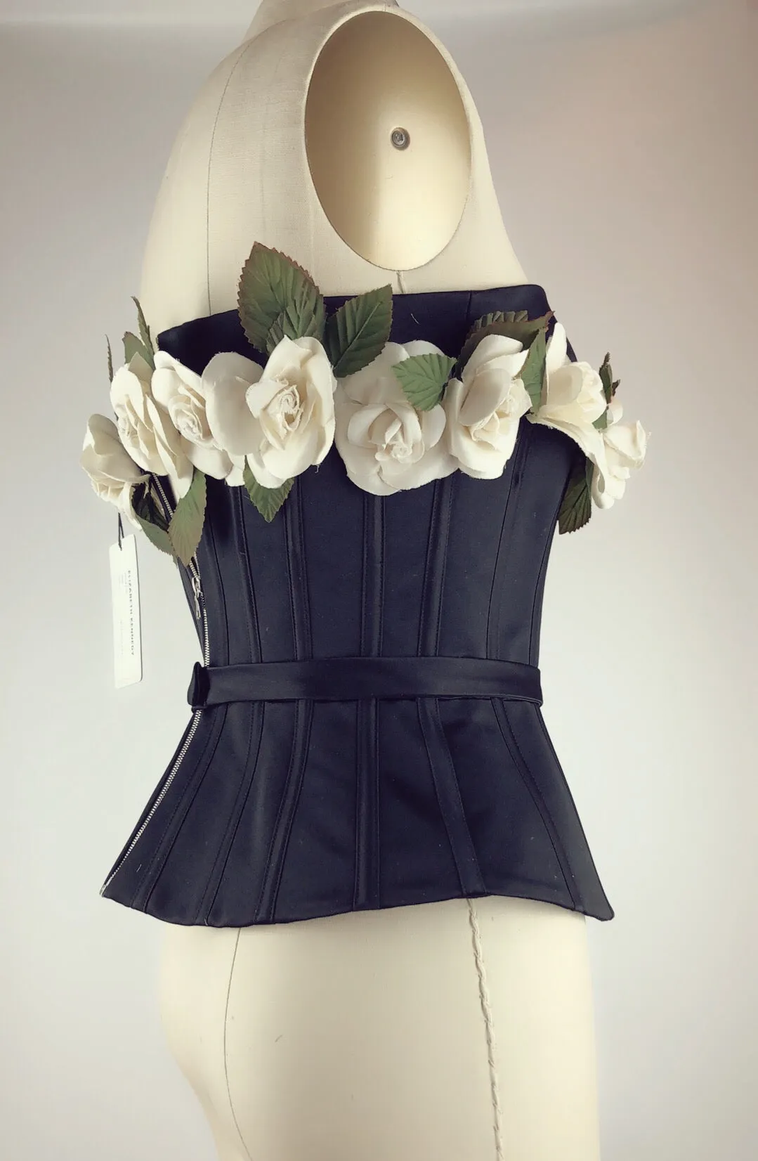 Elizabeth Kennedy Corset Top With Flowers