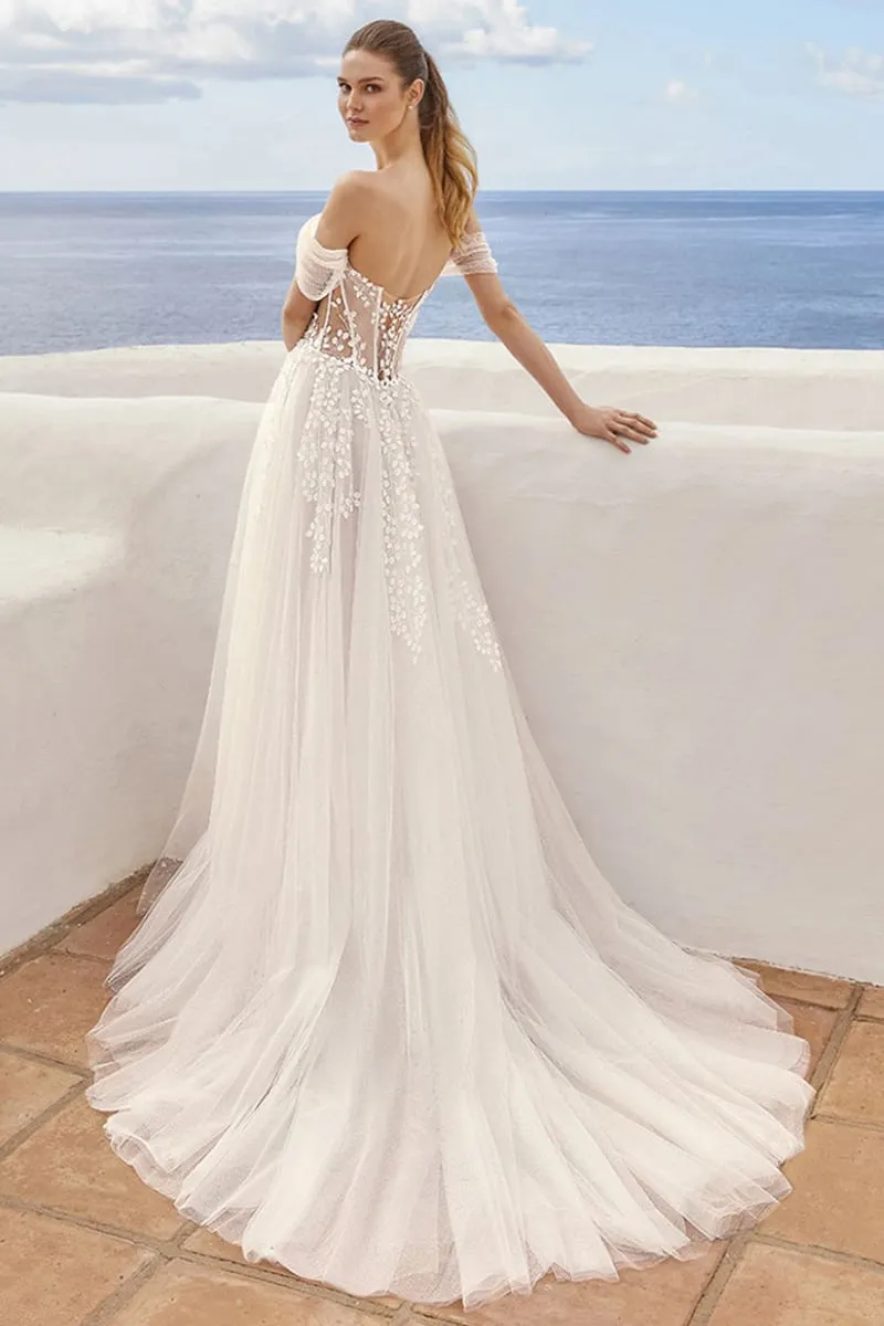 Fairytale Romance Off-the-Shoulder Wedding Dress