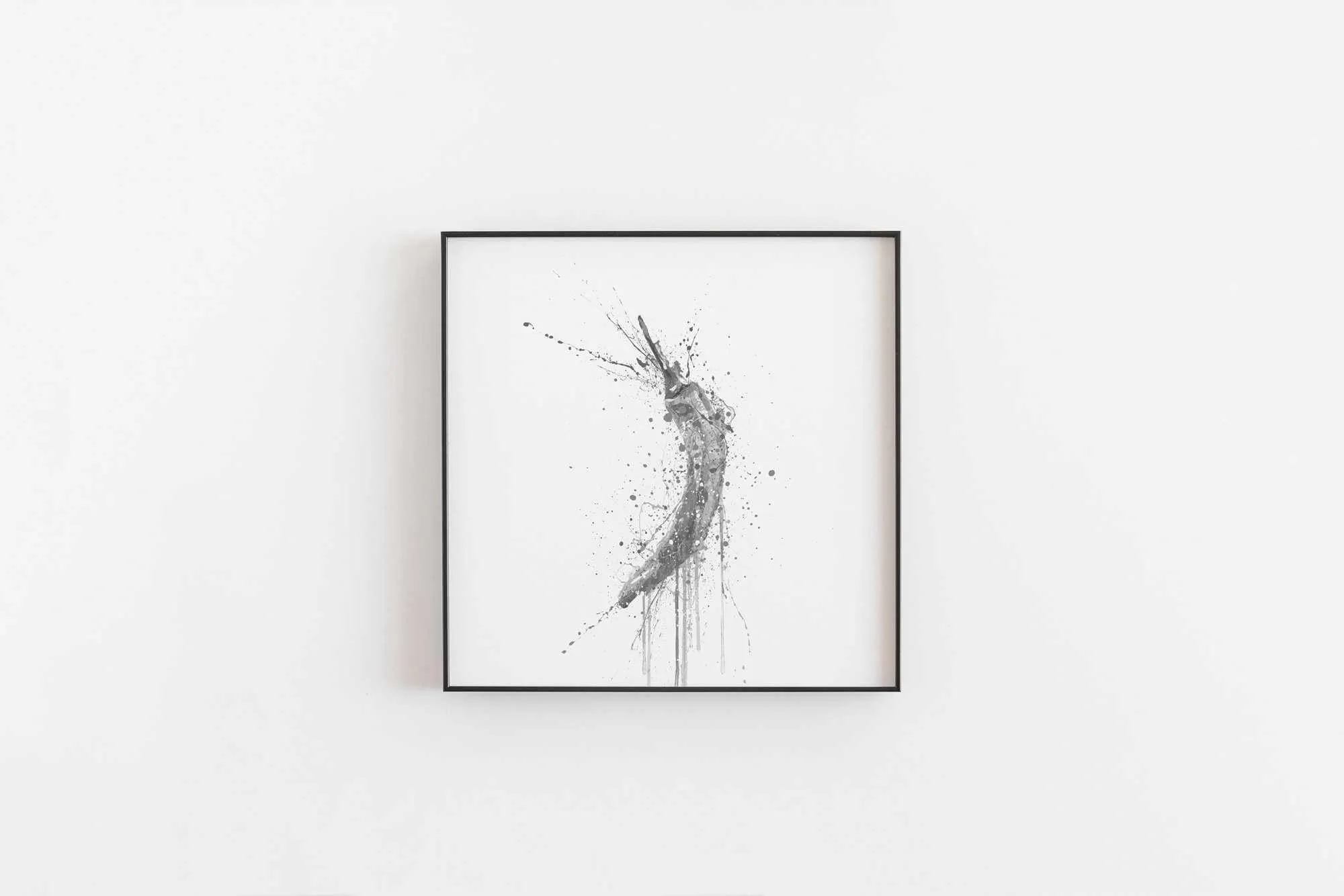 Green Chilli Wall Art Print (Grey Edition)