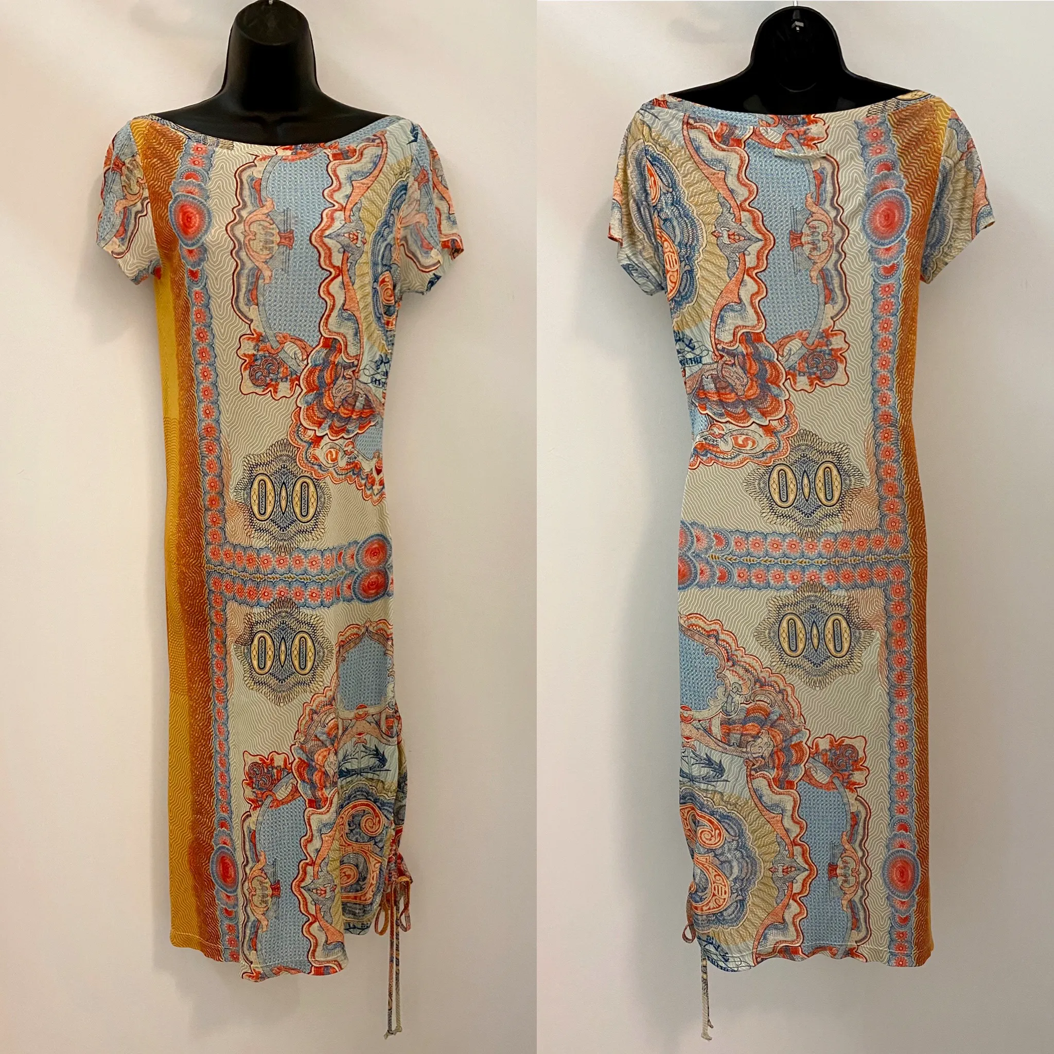 Jean Paul Gaultier Currency Print Dress