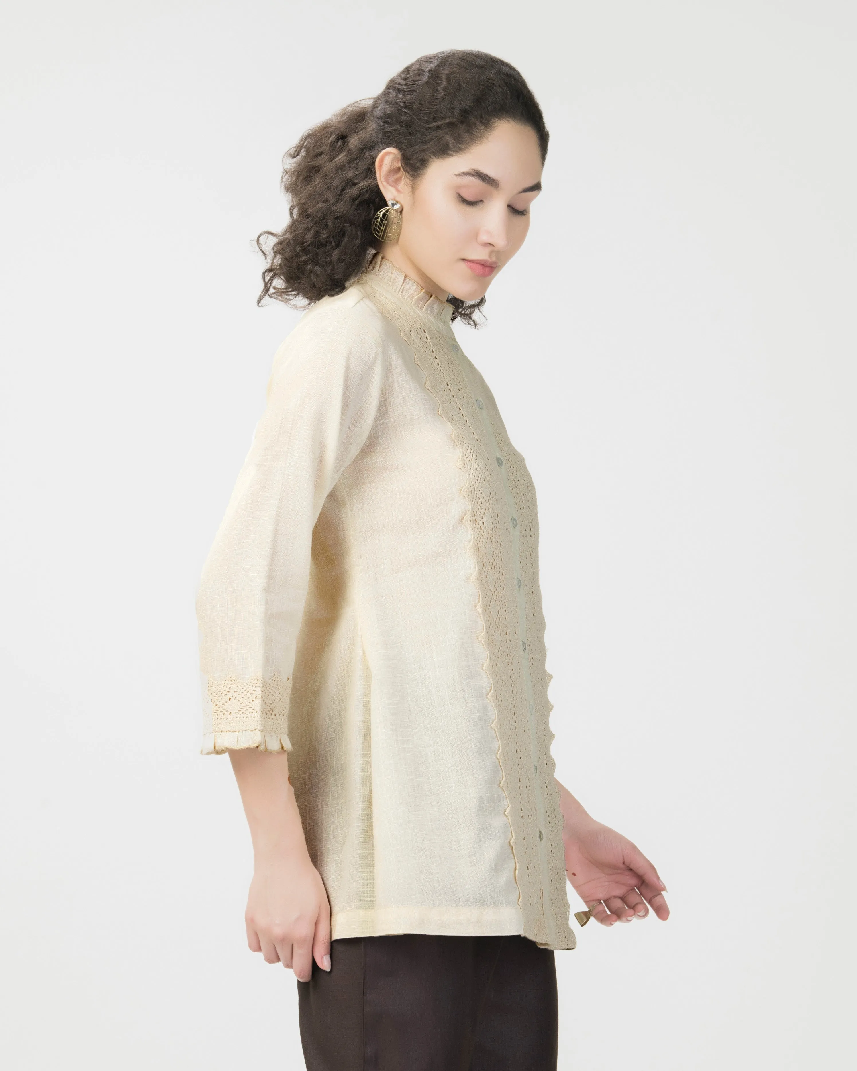 Lace Linen Shirt