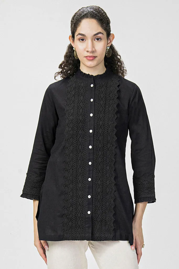 Lace Linen Shirt