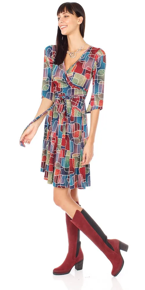 Mrs. Robinson Wrap Dress, techno