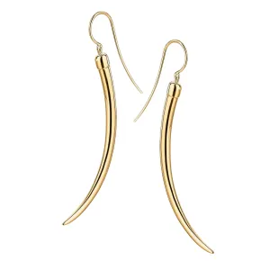 No.1 Large Earrings - Yellow Gold Vermeil