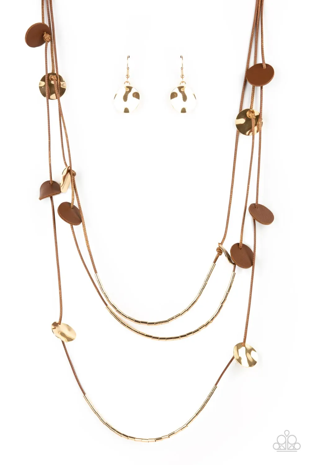 Paparazzi Alluring Luxe Necklace Brown