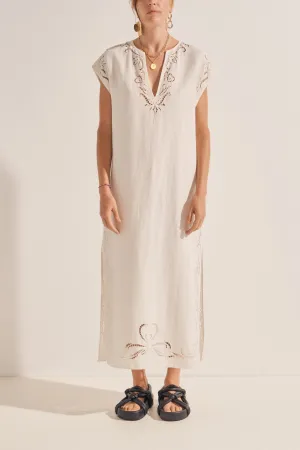 Phanes White Eyelet Caftan