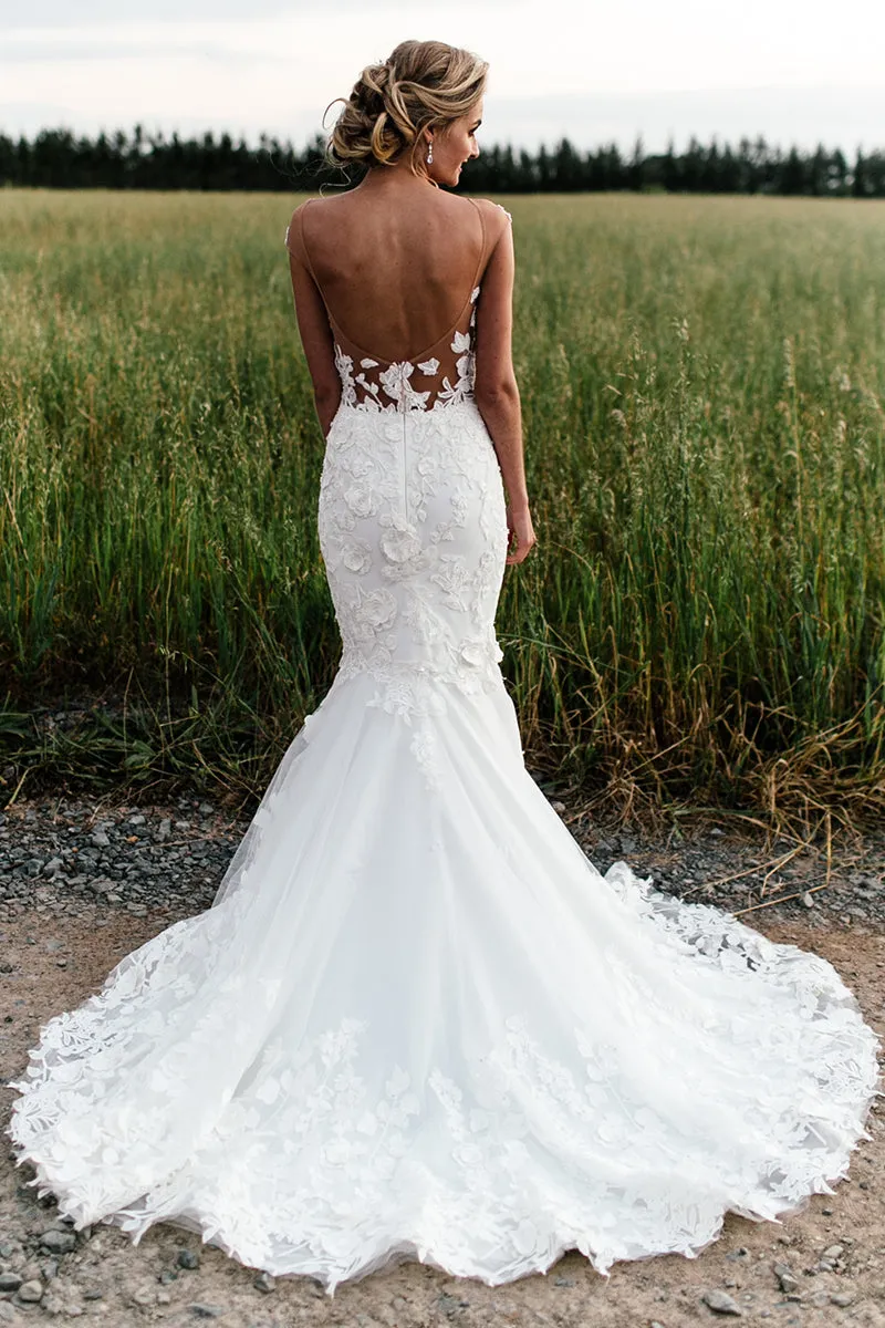 Promised Love Lace Mermaid Wedding Dress