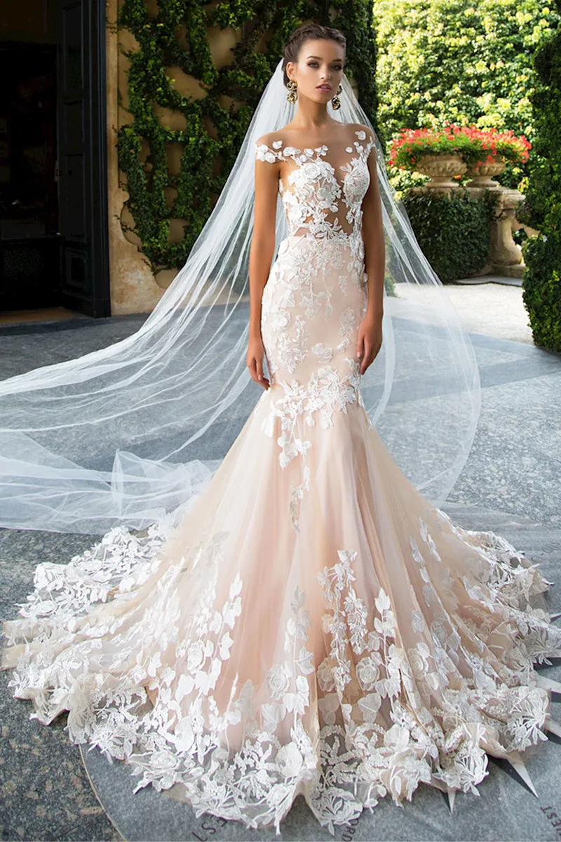 Promised Love Lace Mermaid Wedding Dress