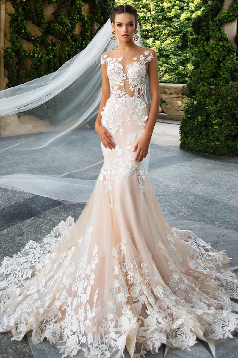 Promised Love Lace Mermaid Wedding Dress