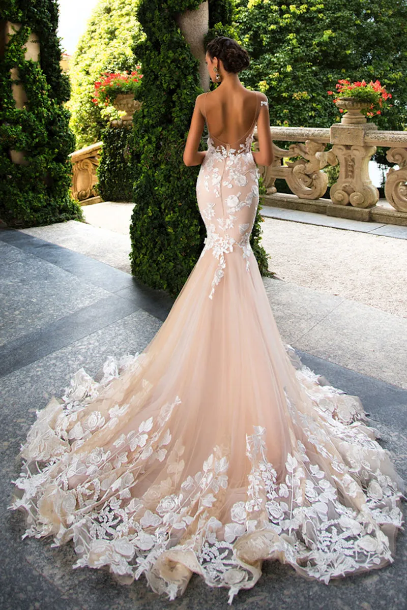 Promised Love Lace Mermaid Wedding Dress