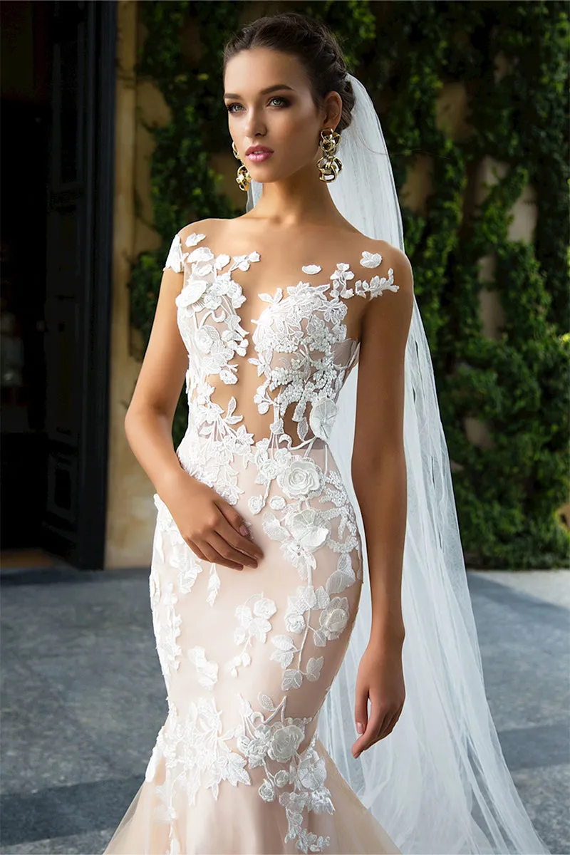 Promised Love Lace Mermaid Wedding Dress