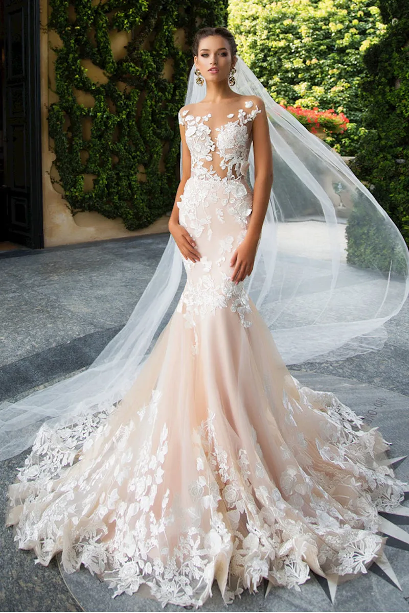 Promised Love Lace Mermaid Wedding Dress