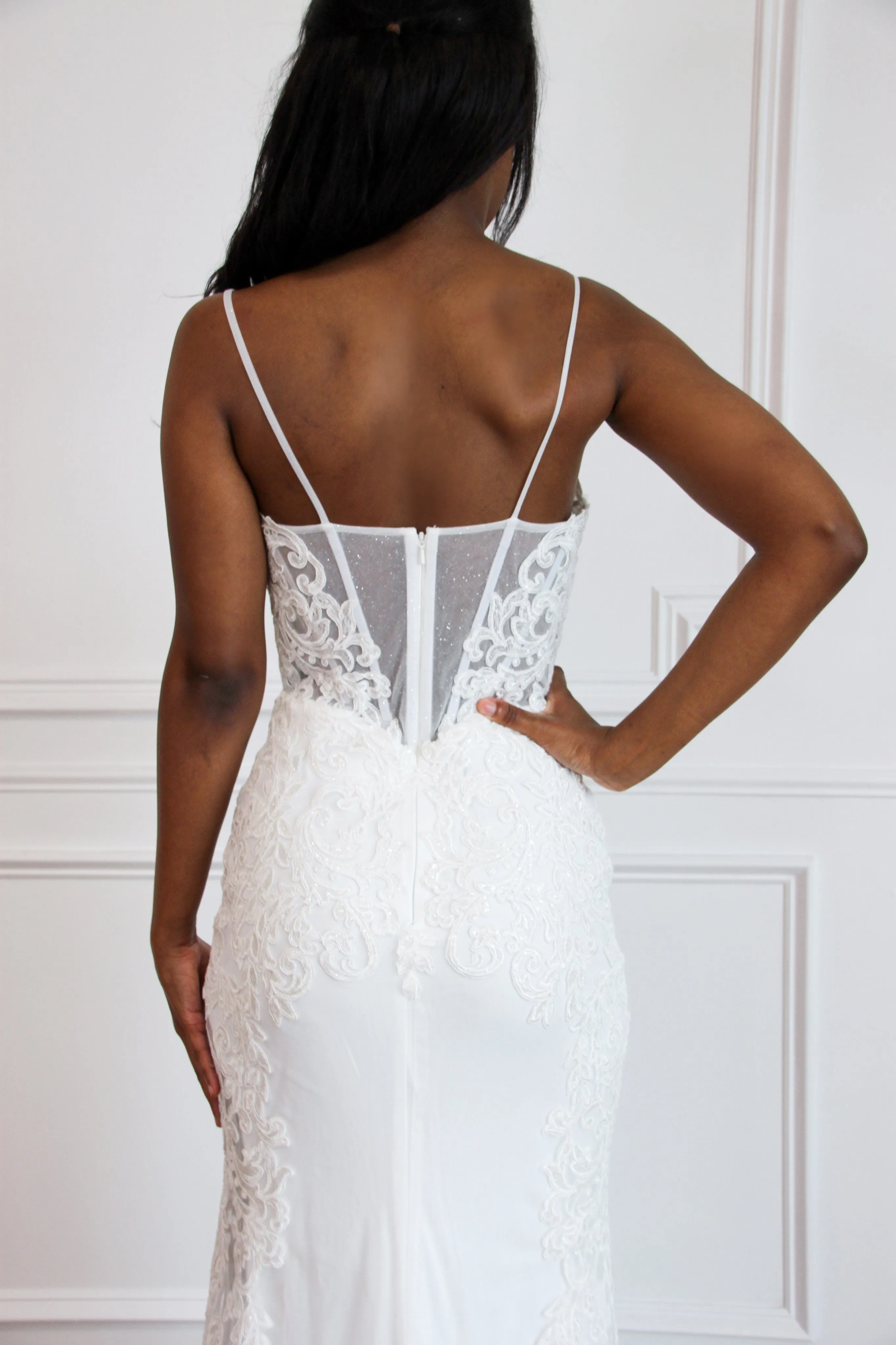 Ready For Romance Lace Wedding Dress: White