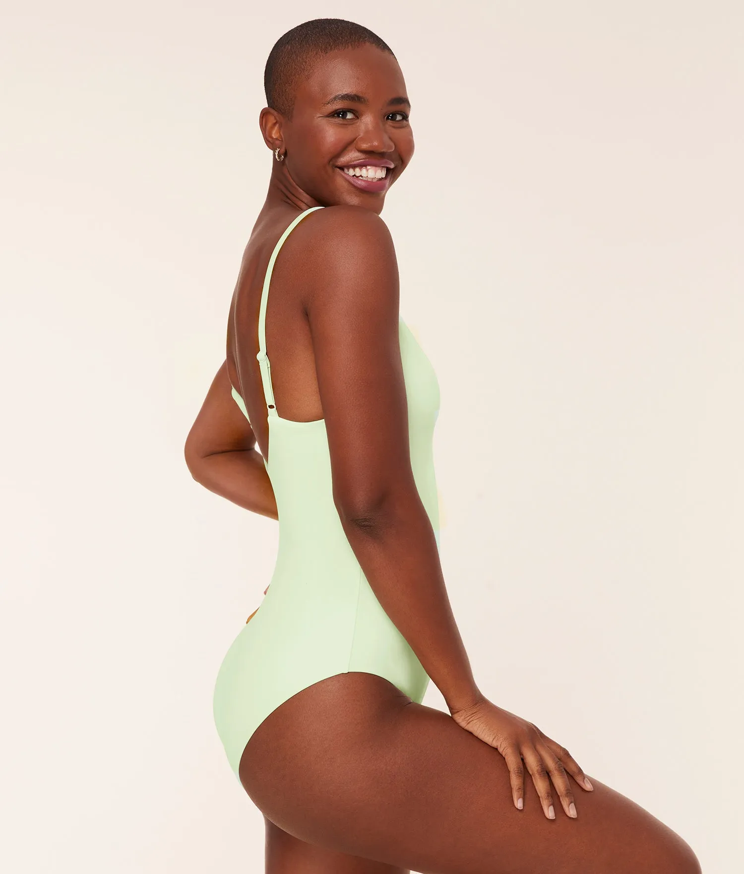 The Romana One Piece - Eco Nylon - Pistachio - Classic